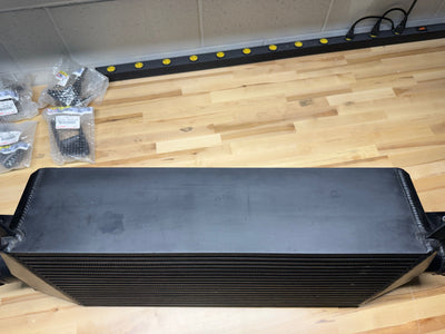 ETS 6" Intercooler-Anodized Black-Vibrant HD Ferrules