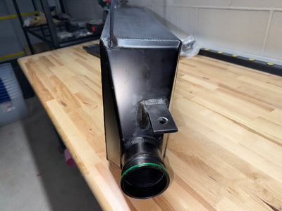 ETS 6" Intercooler-Anodized Black-Vibrant HD Ferrules