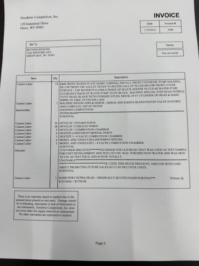 Bullet Billet 2jz wetblock 3.4L Stroker