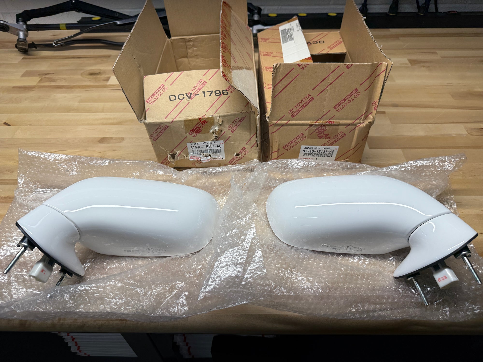 Toyota Supra MK4 Door Mirror Pair DISCONTINUED RARE! Super White 040