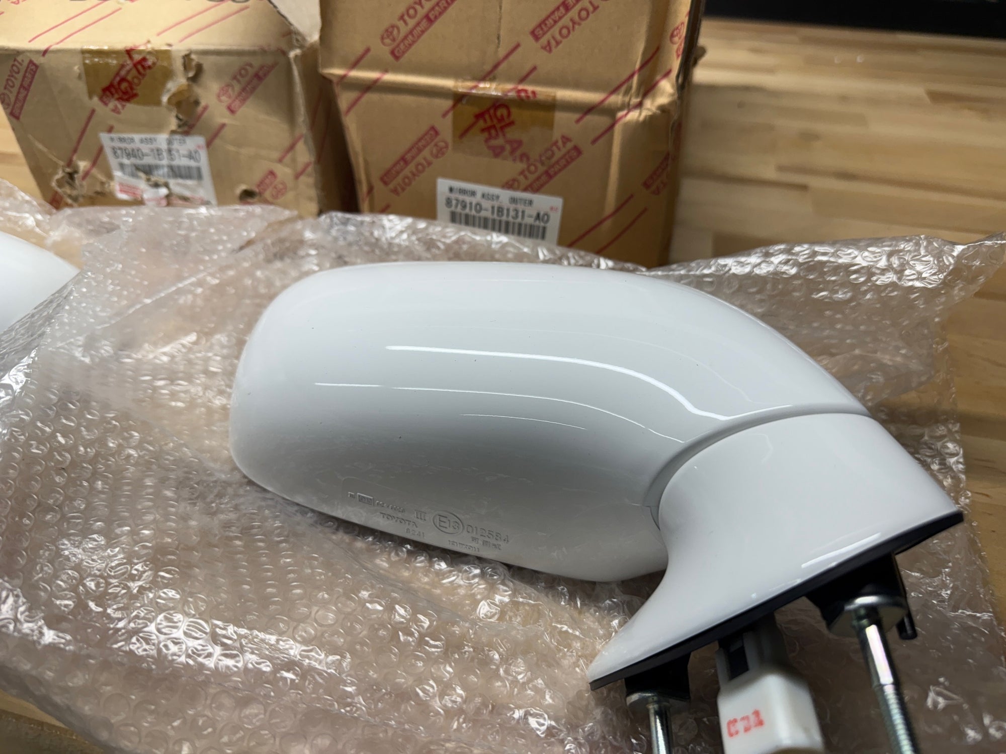 Toyota Supra MK4 Door Mirror Pair DISCONTINUED RARE! Super White 040