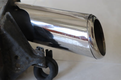 Toyota Supra MK4 used parts-rear exhaust muffler tip close up