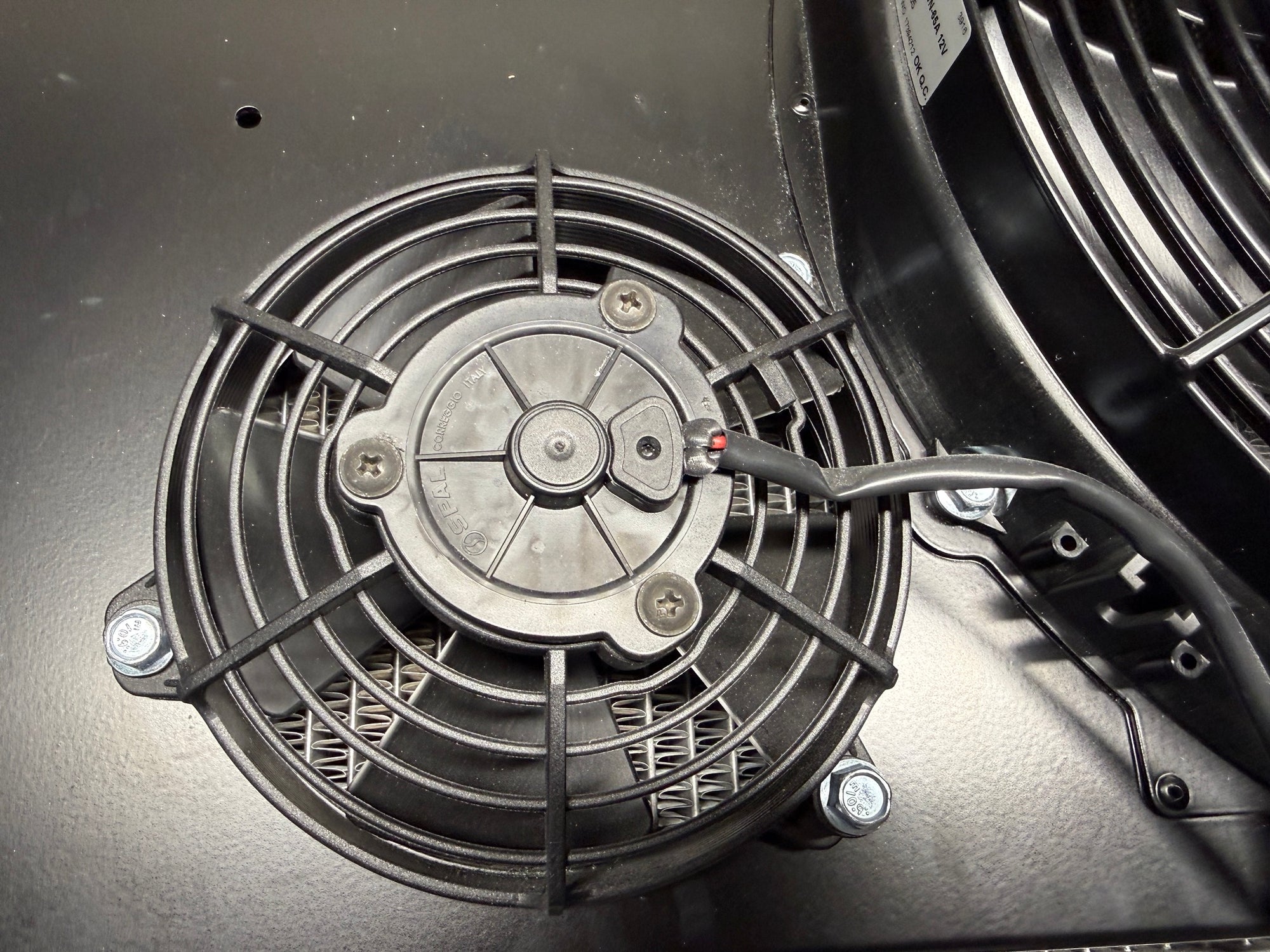 Toyota Supra MK4 Koyo radiator with Powerhouse Racing brushless fans and shroud