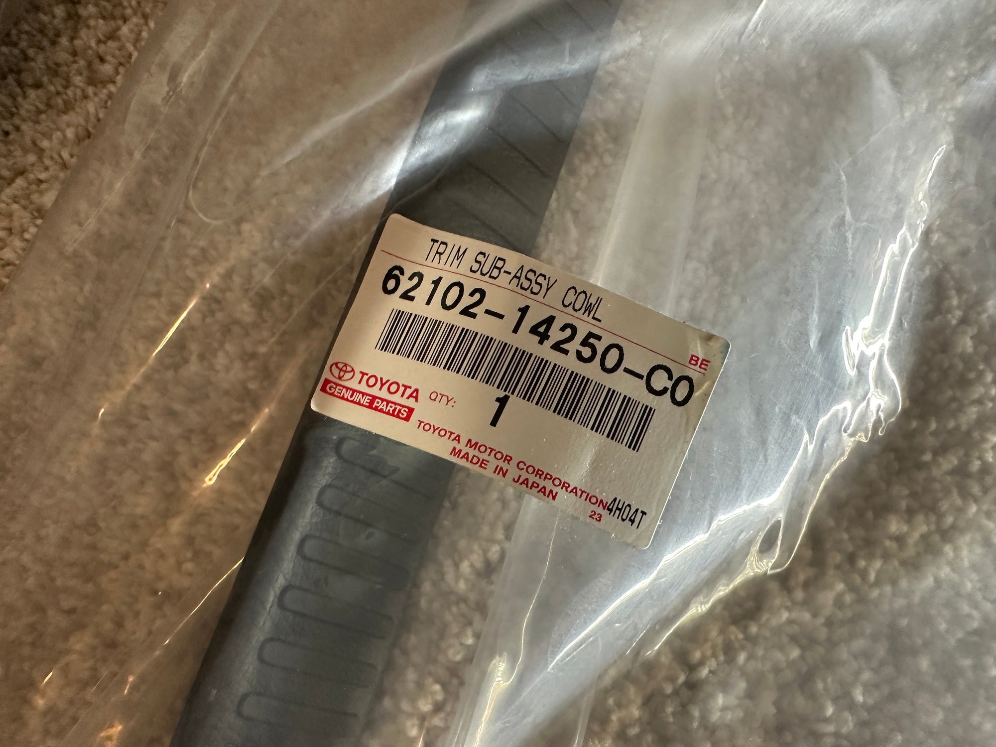 Toyota Supra MK4 USED side door trim kick panel LHD USDM RARE!! 62102-14250-C0 and 62101-14190-C0