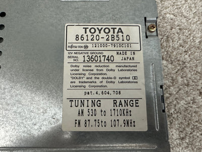 Toyota Supra MK4 93-97 OEM Radio & CD Changer 86120-2B510 and 08601-00863