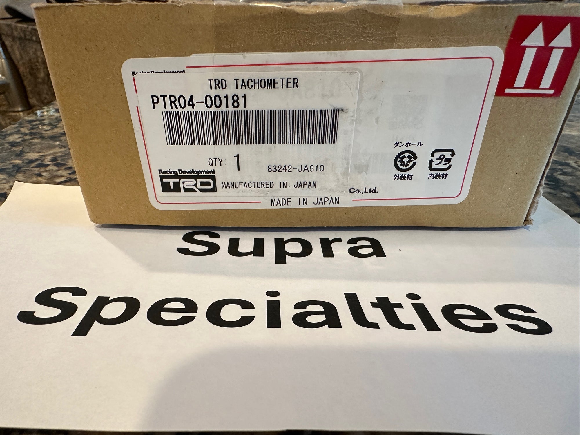 Toyota Supra MK4 TRD 10,000RPM Tachometer for 93-02 Supra LHD RHD