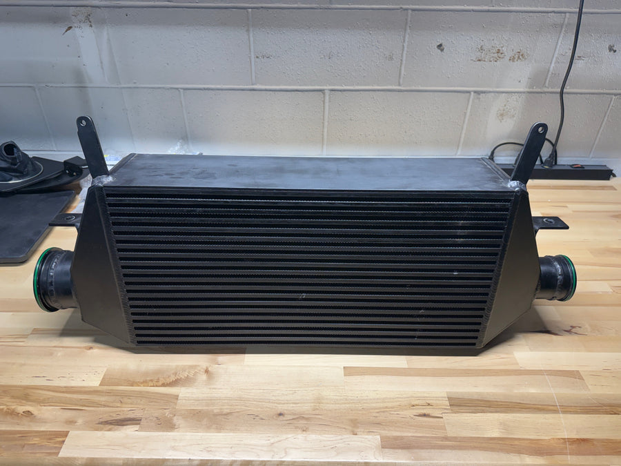 ETS 6" Intercooler-Anodized Black-Vibrant HD Ferrules