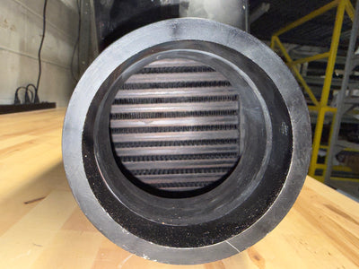 ETS 6" Intercooler-Anodized Black-Vibrant HD Ferrules