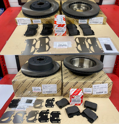 Toyota Supra MK4 new parts-brake rotors and pads complete set